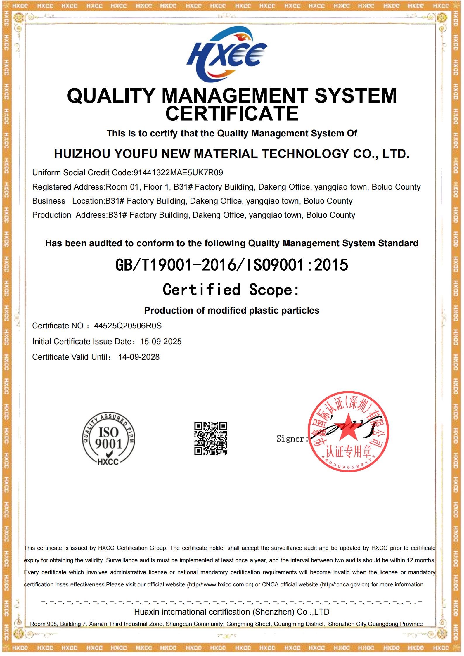 ISO 9001-2015 Quality Management System